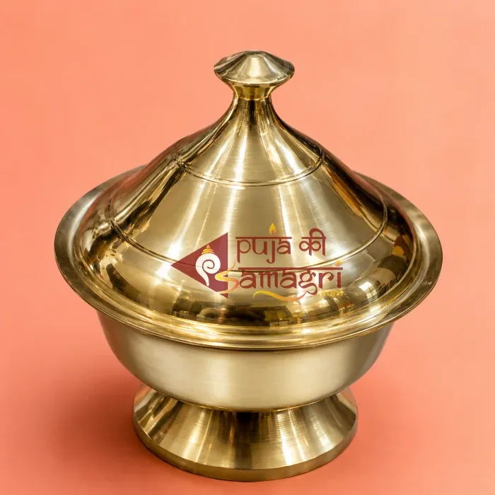 Brass Chandan Bati With Lid