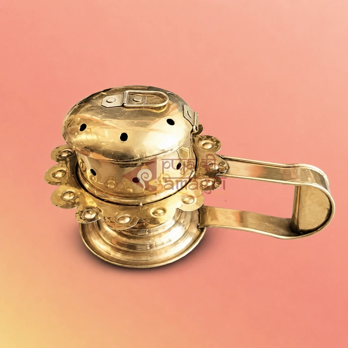 Brass Dhuno Dani With Lid