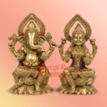 Lakshmi Ganesha Brass Idol Set