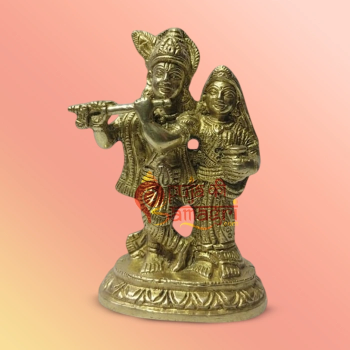 Brass Radha Krishna Idol Brass Radha Krishna Idol