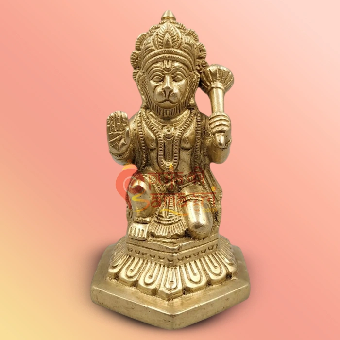 Brass Hanuman Ji Idol