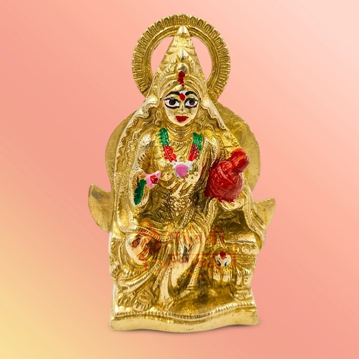 Brass Idol of Lakshmi Mata