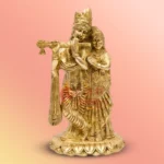Brass Statue of Radha Krishna