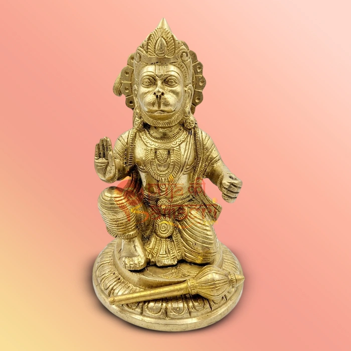 Brass Statue of Bajrangbali