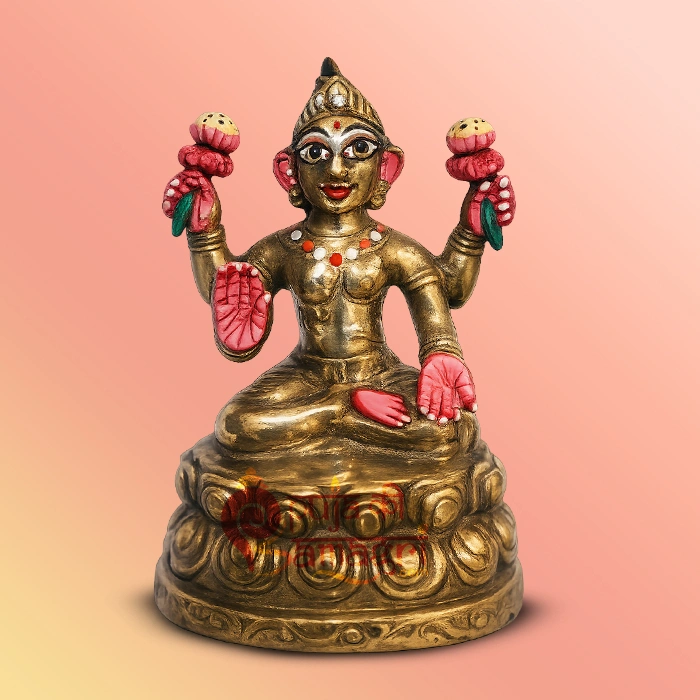 Brass Lakshmi Idol