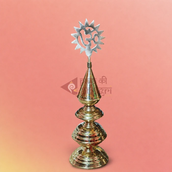 Brass Om Mandir Kalash