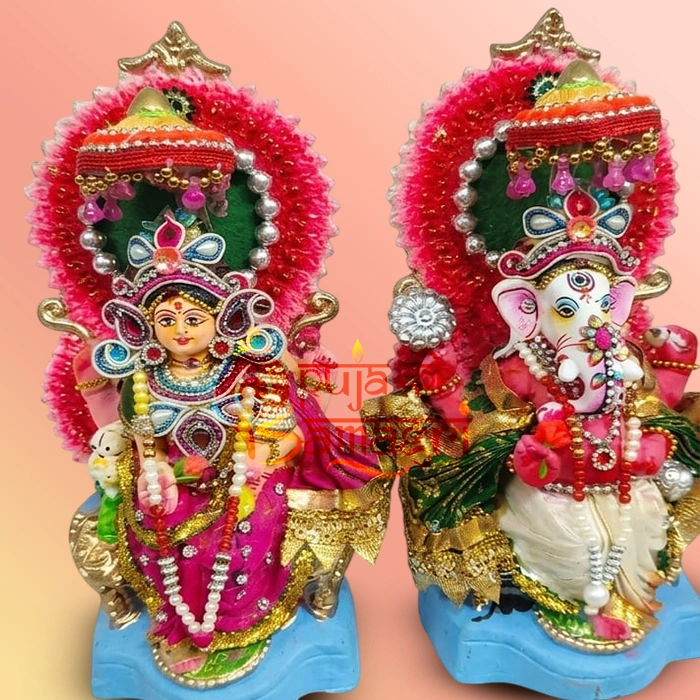 Eco Friendly Lakshmi and Ganesha