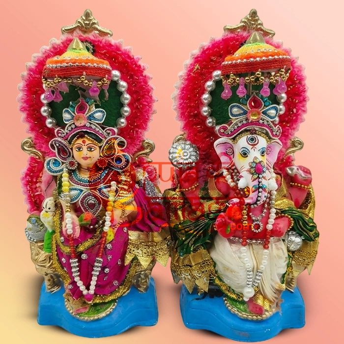 Traditional Laxmi Ganesh Murti