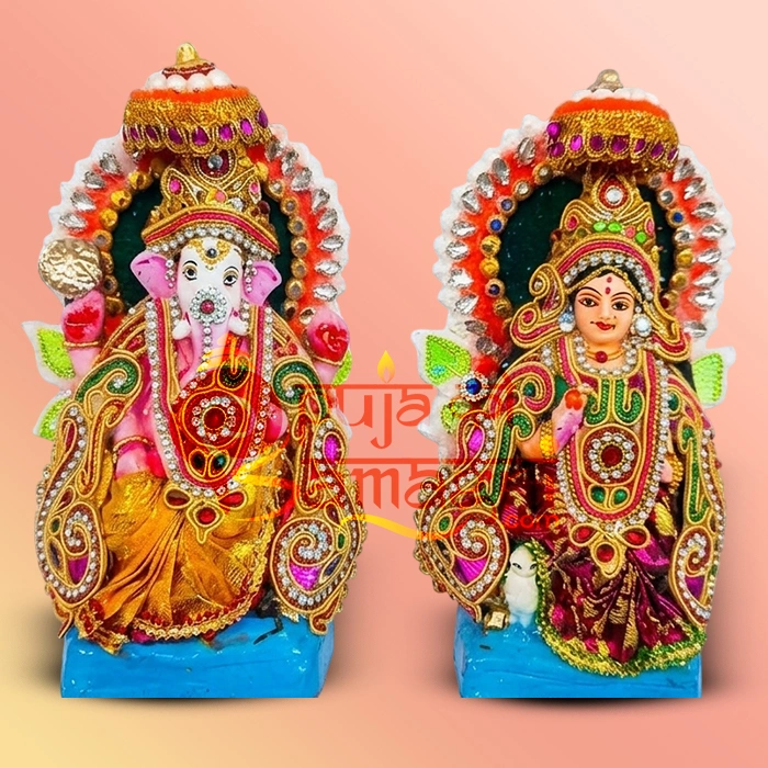 Handcrafted Pair of Laxmi Ganesha