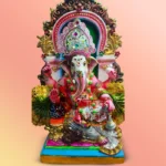 Lord Ganesha Idol on Singhasan