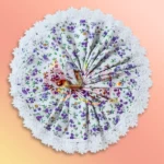 Gopal Vastra Purpel Flower Printed (Cotton)