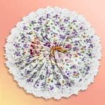 Gopal Vastra Purpel Flower Printed (Cotton) - Image 2