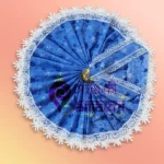 Blue Printed Cotton Dress for Laddu Gopal Ji - Image 2