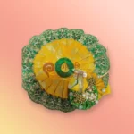 Green Yellow Gopal Vastra With Mukut