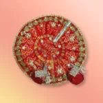 Red Bandhani Gopal Poshak with Pagdi