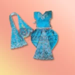 Krishna Ji Velvet Dress Set
