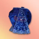 Krishna Ji Velvet Dress Set (Blue) - Image 3
