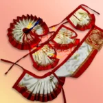 Radha Krishna Jodi Poshak Red White
