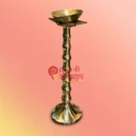 Large Brass Pradip Stand Set With Diya
