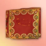 Red Embroidered Puja Aasan