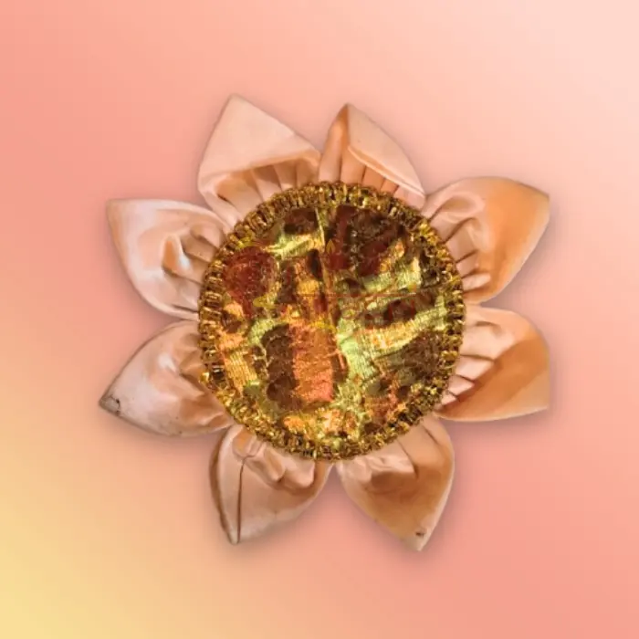 Asana Golden Pink Lotus Shaped
