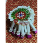 Chadmala Medium White Green (Sholapith) - Image 2