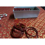 red pola bangle for puja
