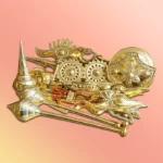 Brass Maa Durga Ashtra Set