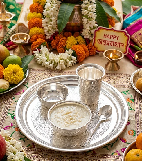 Mukhe Bhaat Annaprashan puja samagri package
