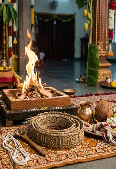 Upanayana puja samagri items for sacred thread ceremony