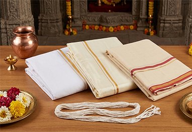 Upanayanam samagri kit with Yajnopaveetam and havan items