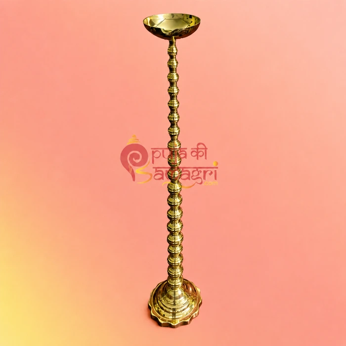 Brass Tall Pradip Stand